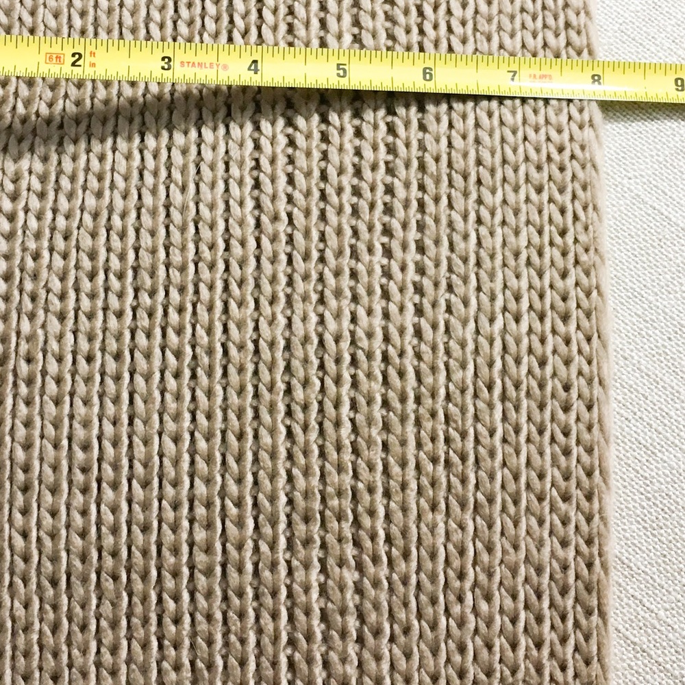 🍁Vince Camuto Cable Stitch Cardigan Camel Scarf🍁 - Picture 5 of 8