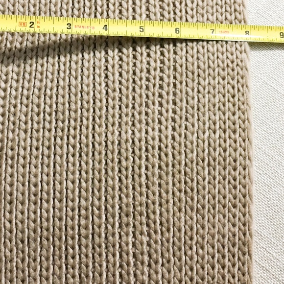 🍁Vince Camuto Cable Stitch Cardigan Camel Scarf🍁 - Picture 5 of 8