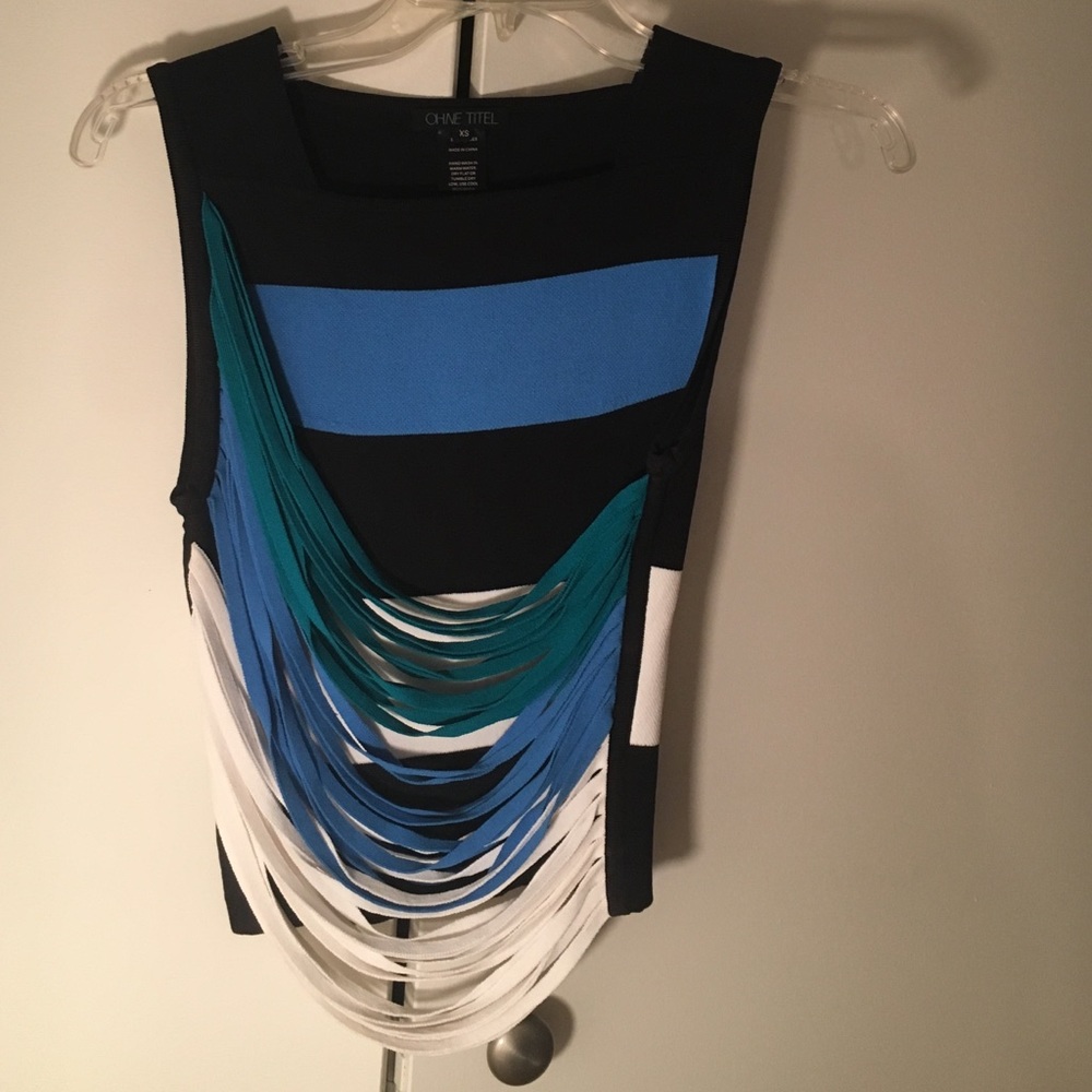 Rayon and spandex crop