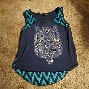 Dark blue tank top