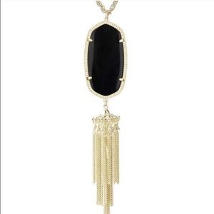 Kendra Scott Rayne black and gold necklace