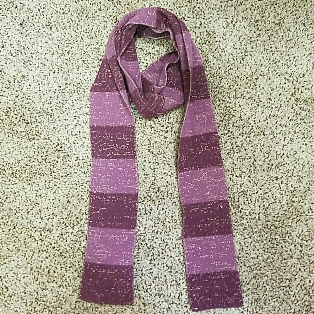 Purple gold sparkle scarf