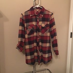 Plaid button down