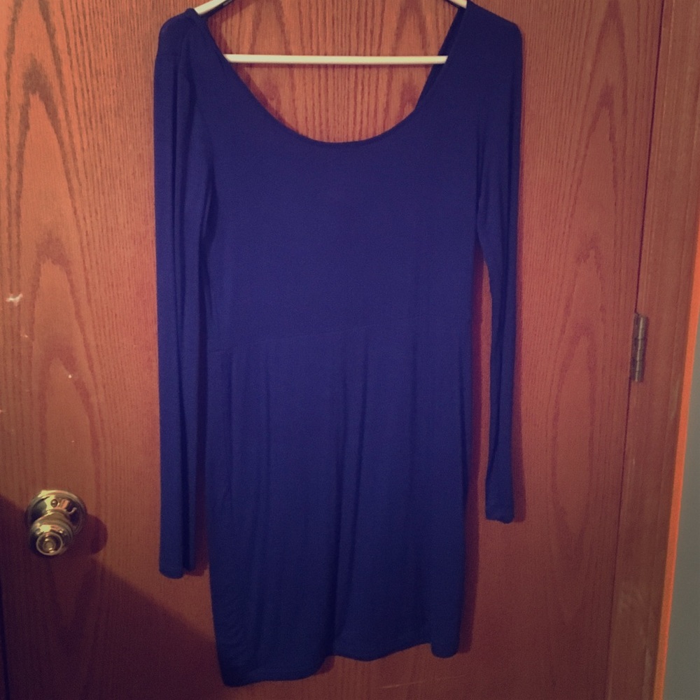 blue tight dress