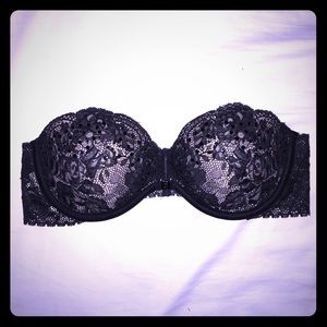 Victoria's Secret VS strapless lace push up bra
