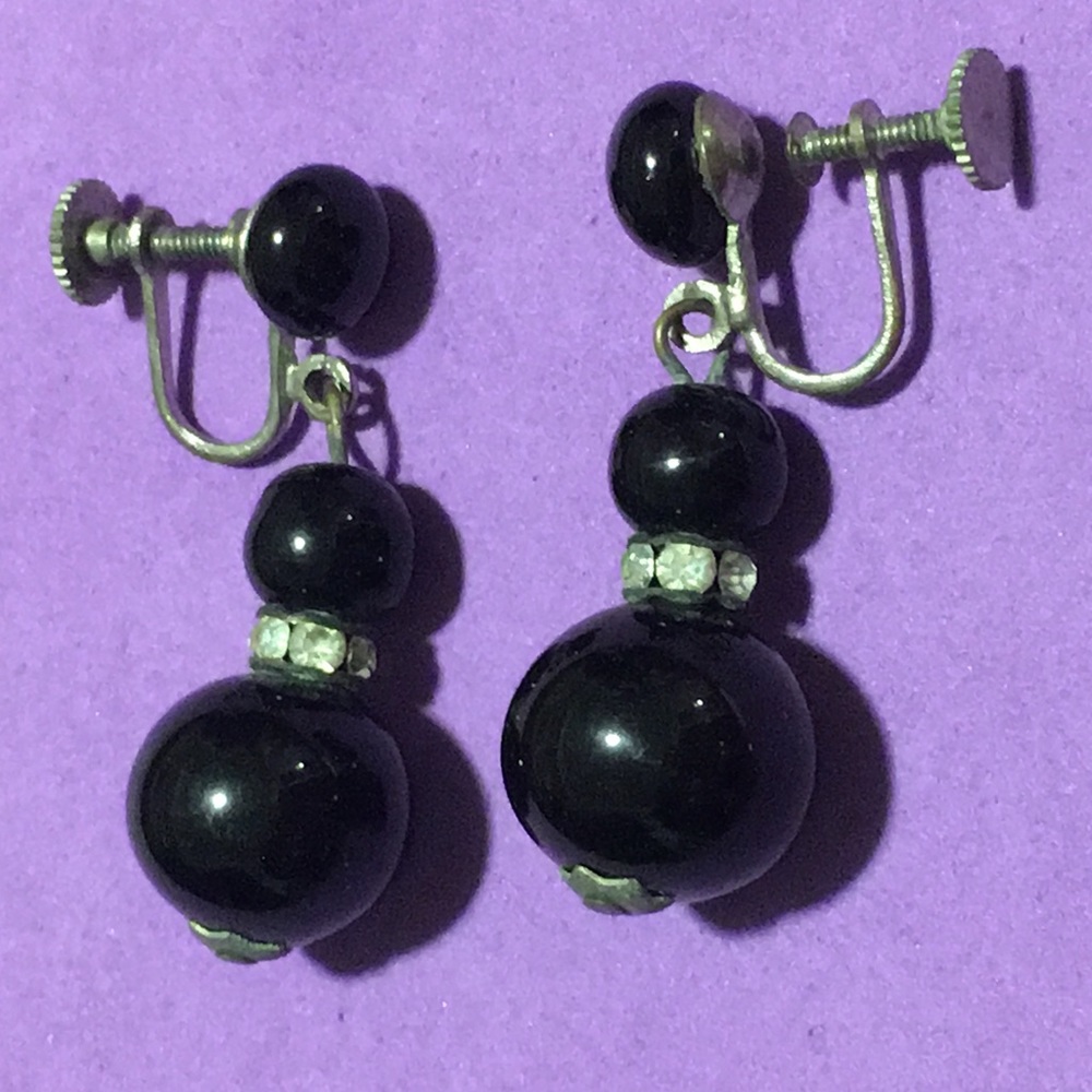 Vintage screw-on earrings.