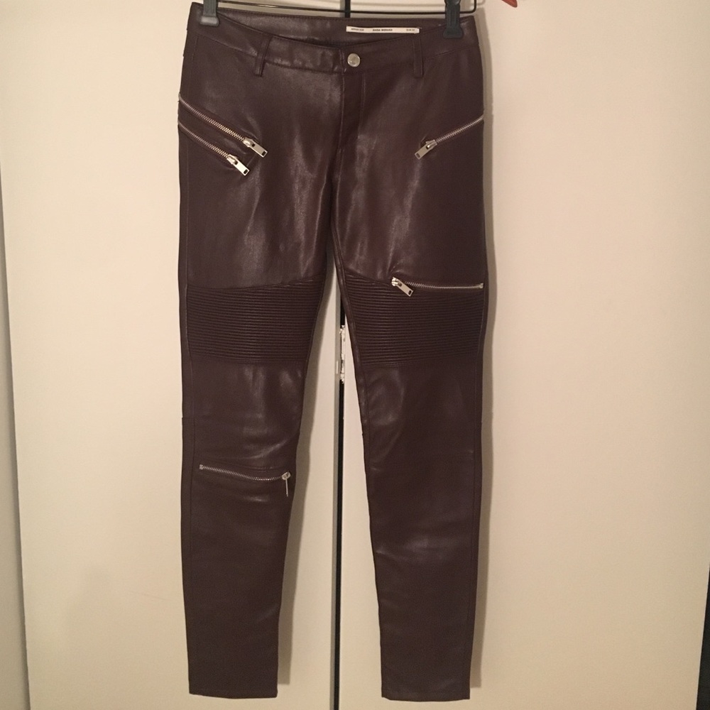 Zara faux leather pants