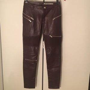 Zara faux leather pants