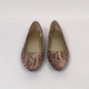 Gap Designed&Crafted Faux Snake Skin Slip on flats