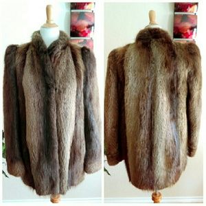 Held Projansky Inc. Jackets & Coats - Vintage Long Hair Golden Beaver Fur Coat Held Projansky Inc. Jackets & Coats - Vintage Long Hair Golden Beaver Fur Coat