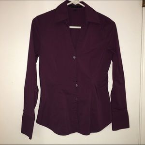 Express Burgundy Blouse