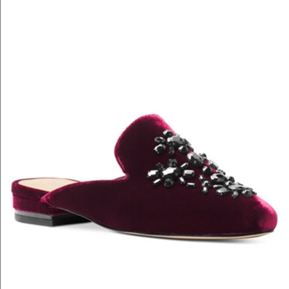 Michael Kors “Edie” Velvet Loafer Mules - Picture 1 of 4