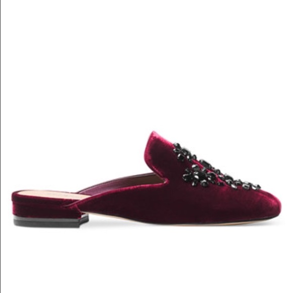 Michael Kors “Edie” Velvet Loafer Mules - Picture 2 of 4