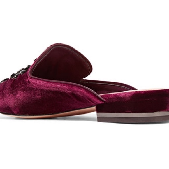 Michael Kors “Edie” Velvet Loafer Mules - Picture 4 of 4