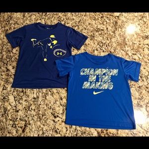 Under Armour & Nike athletic shirts