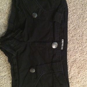 Black Jean shorts