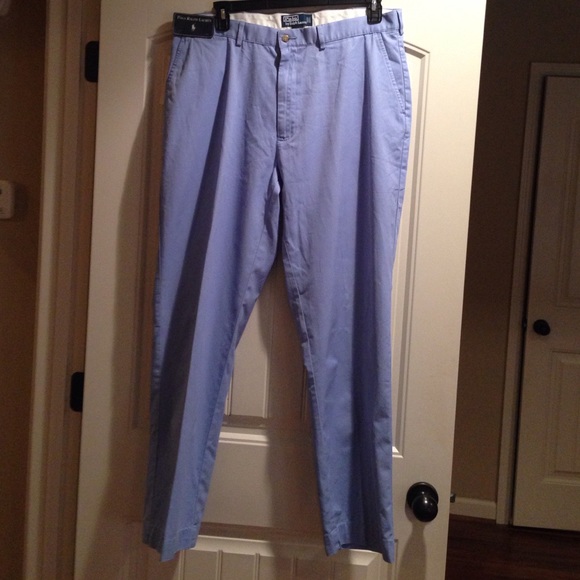 Men's Brand New Polo Ralph Lauren Light Blue Pants - Picture 1 of 4