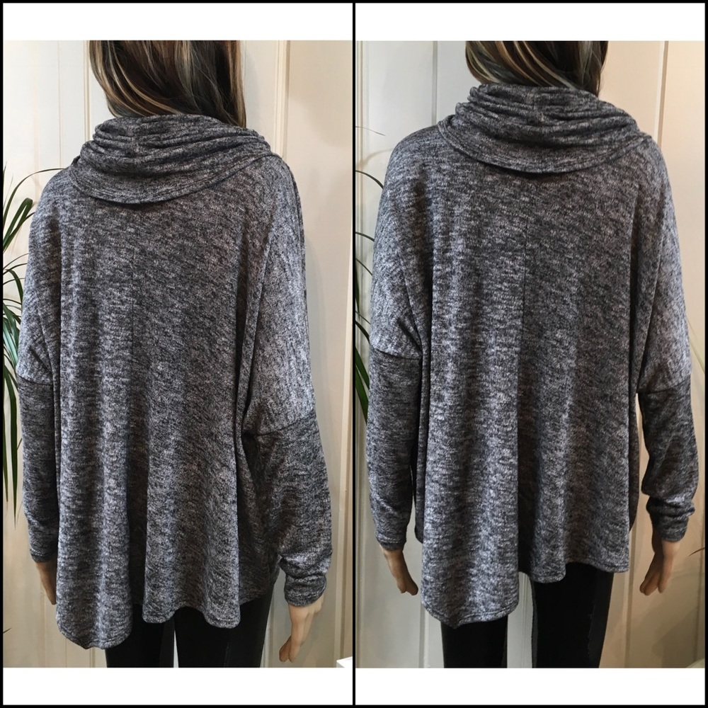 Cowl Neck Perfect Poncho - Picture 3 of 3