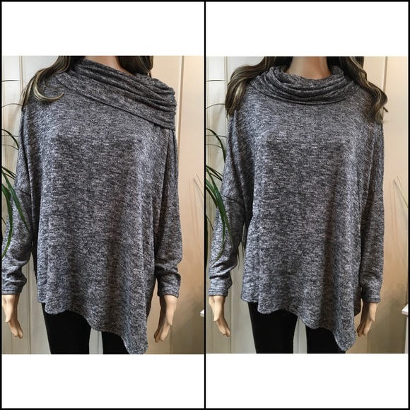 Cowl Neck Perfect Poncho - Picture 2 of 3