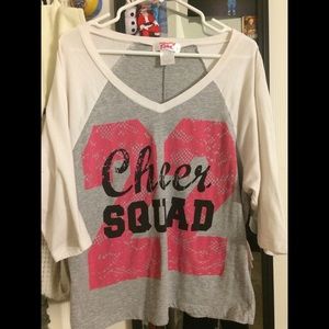 3/4 Sleeve Slight V-Neck Baseball Shirt