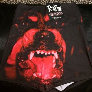 Rat baby Rottweiler short shorts