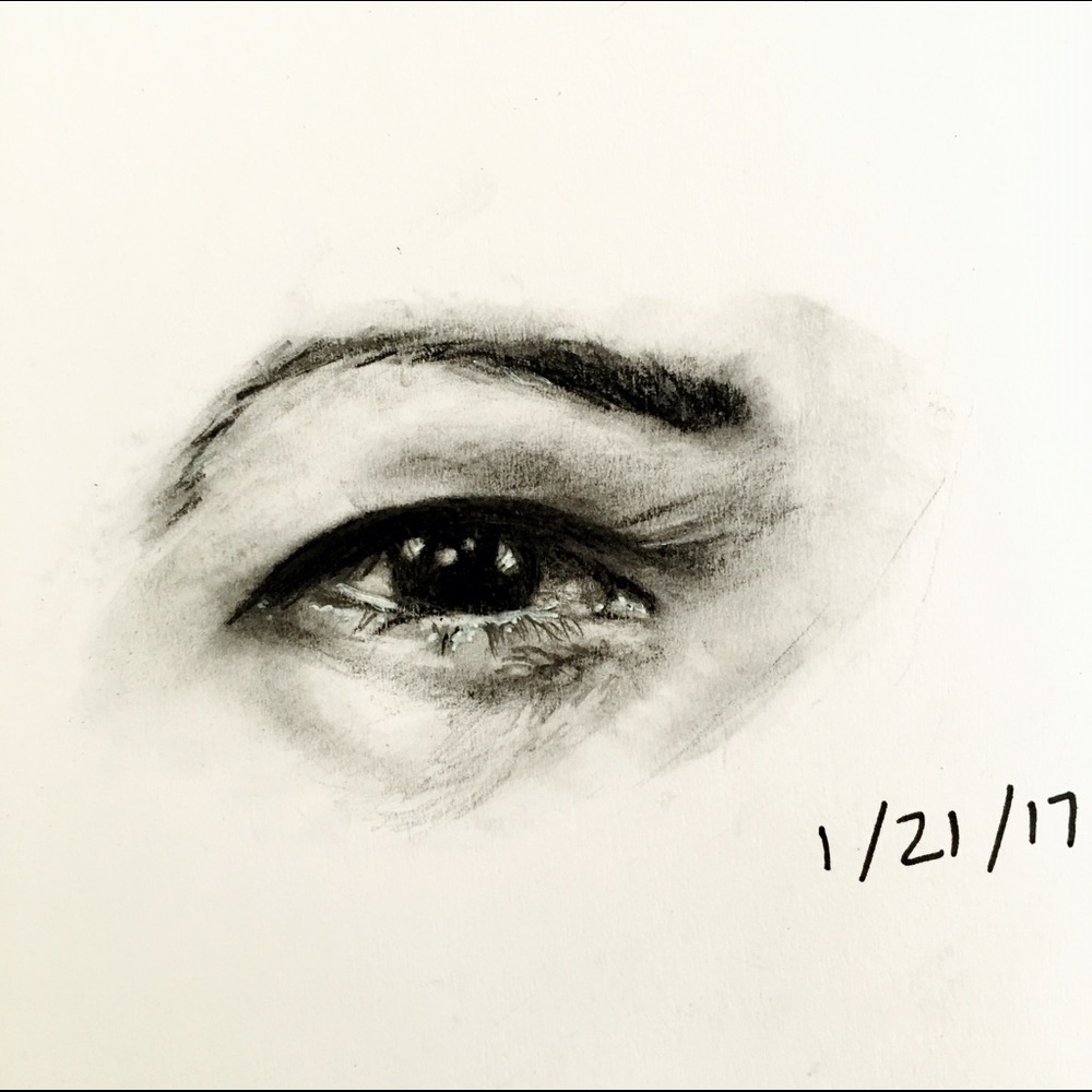 Eye art drawing