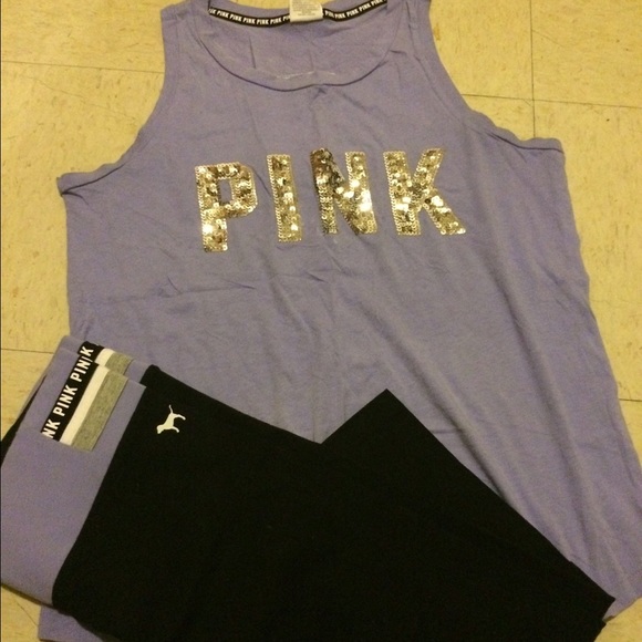 ๐๐HP๐๐VS Pink bling out Capri setโค๐ - Picture 2 of 5