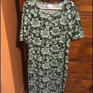 LLR julia dress mint green/ gray medium