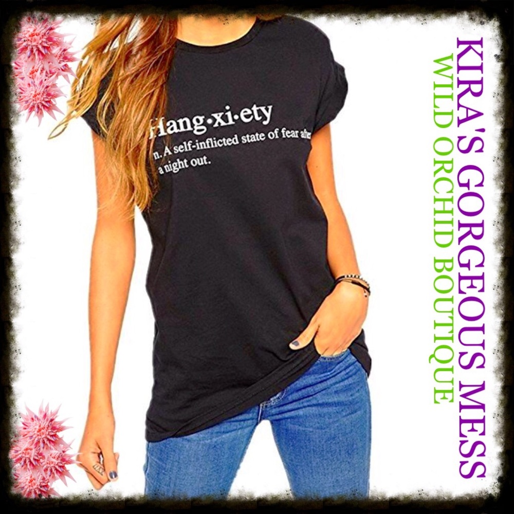 BNWT "HANG-XI-ETY" TEE AVAILABLE IN BLACK & WHITE
