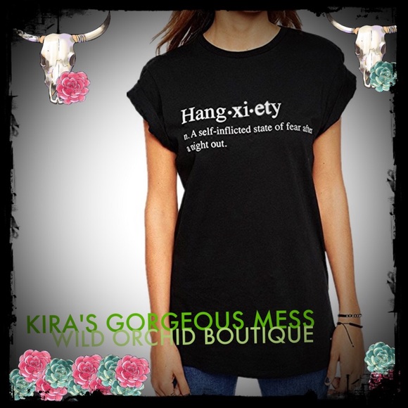 BNWT "HANG-XI-ETY" TEE AVAILABLE IN BLACK & WHITE - Picture 4 of 4