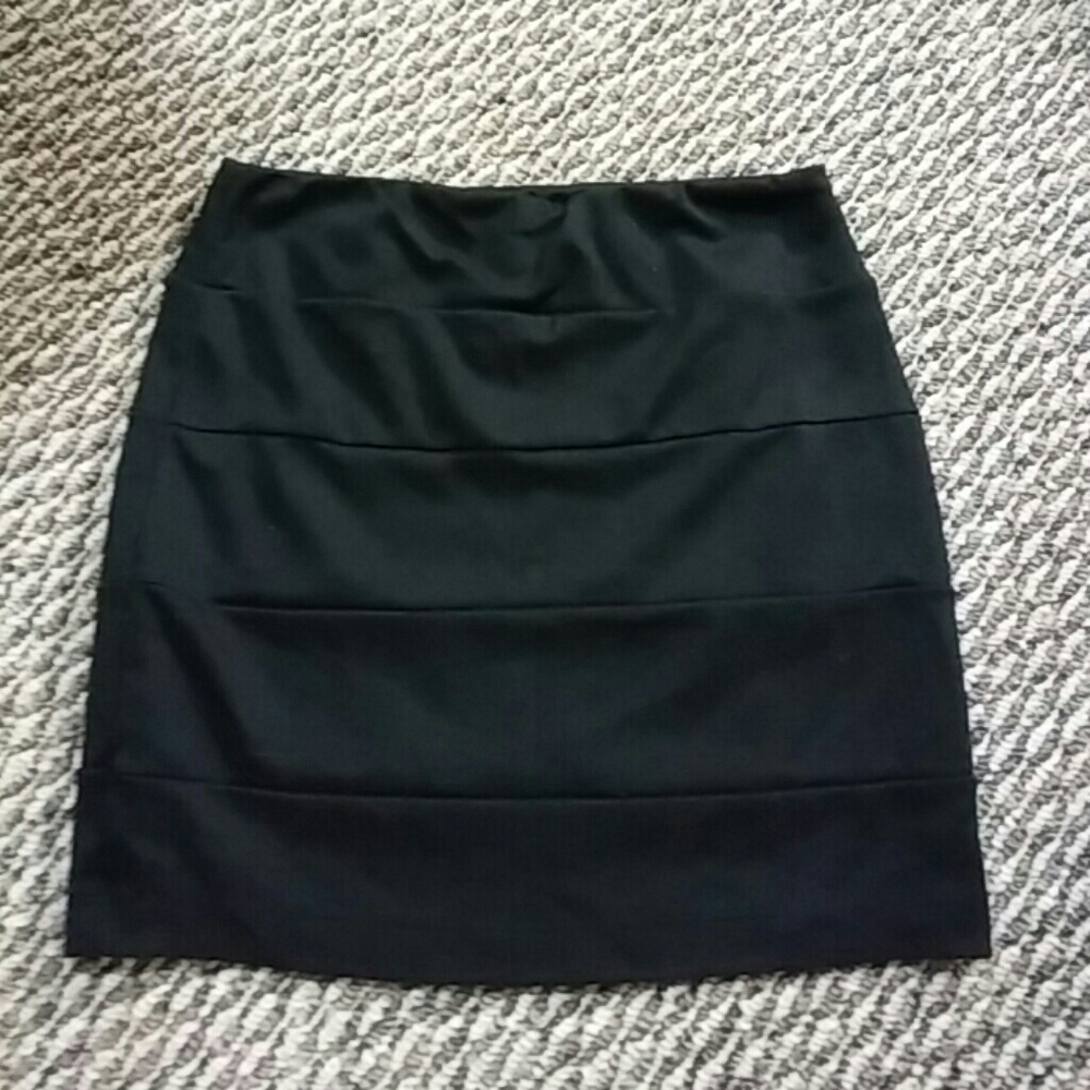 Black pencil skirt