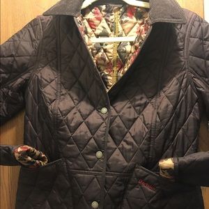 NEW Barbour coat quilted + corduroy women's US 6
