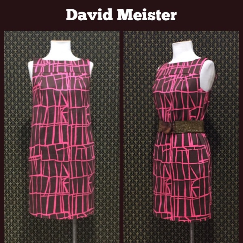 David Meister Mod Sheath Dress