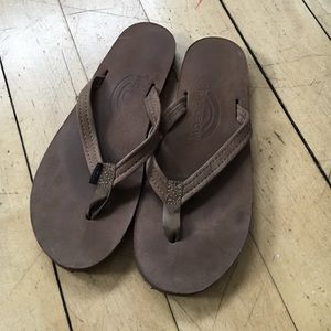 Size 6 Rainbow flip flops