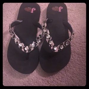 Justin bling flip flops