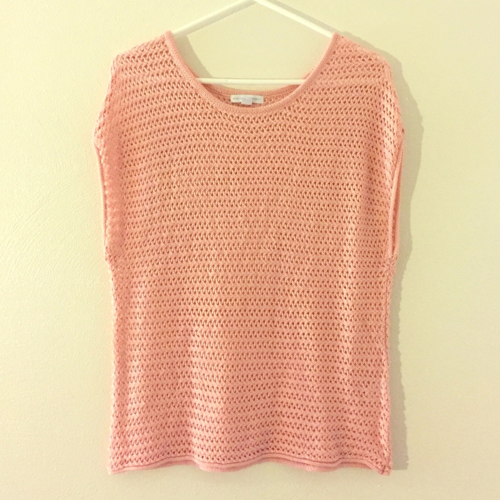 NY&C loose knit sweater, light salmon, Medium