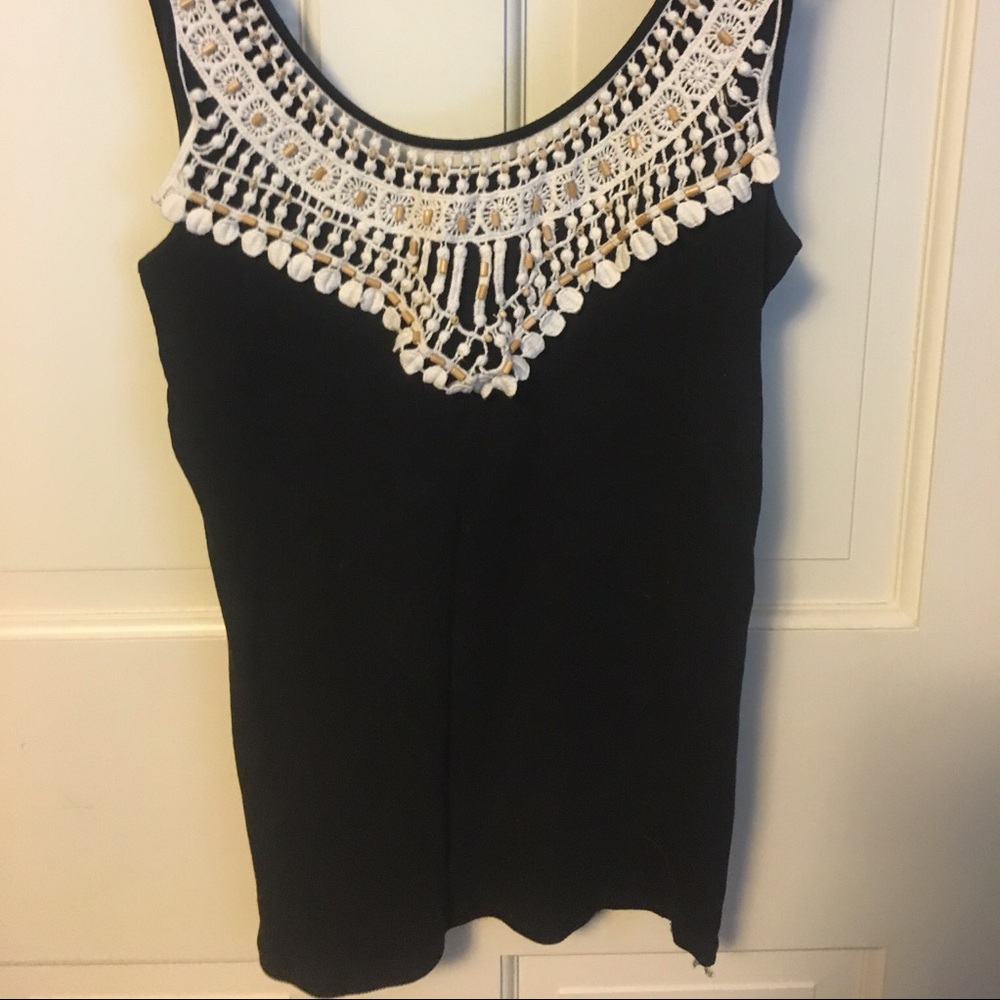 Two Victoria's Secret embroidered tank tops M-L