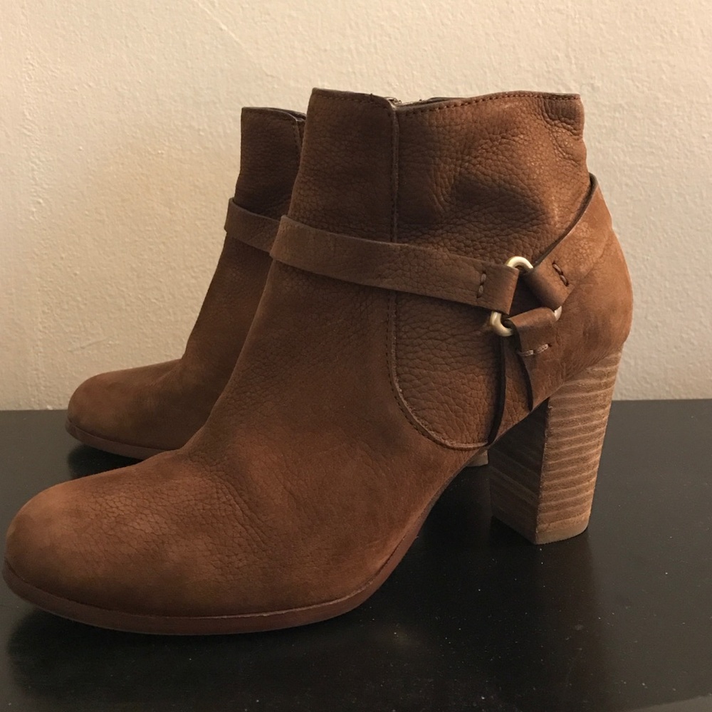 Brown Suede Cole Haan Booties