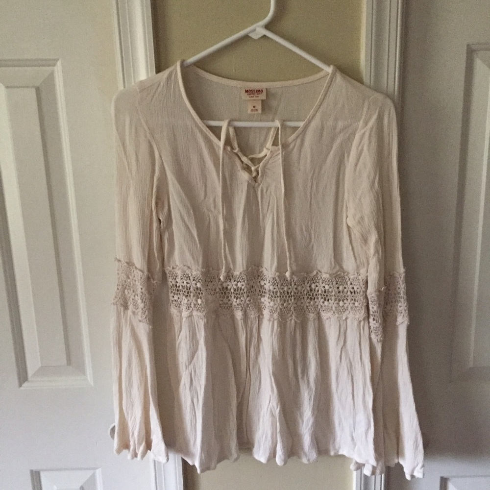 Lace-Up Crochet Top