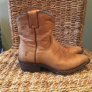 Tan Frye boots