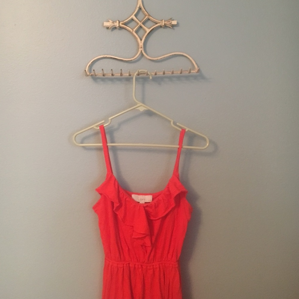 LOFT coral dress