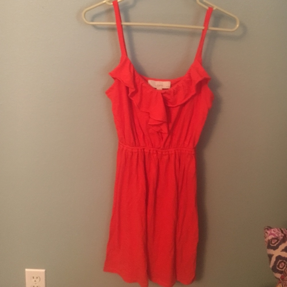 LOFT coral dress - Picture 2 of 3