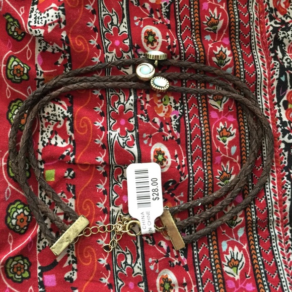 Free People Jewelry - Free People triple strand leather choker