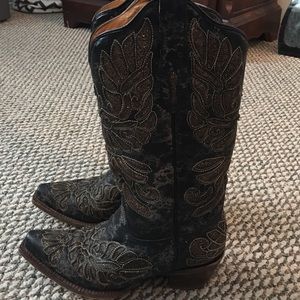 🖤Buckle Real Leather Cowgirl Boots 🖤