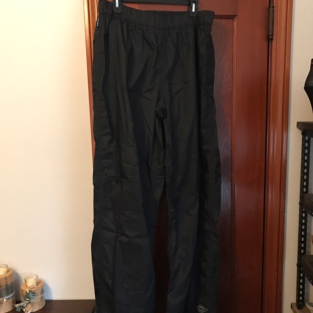 New Columbia Mens XL Black Waterproof  Pants