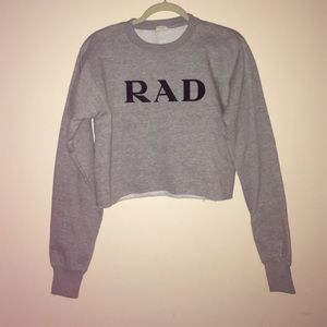 Brandy Melville RAD cut-off sweatshirt