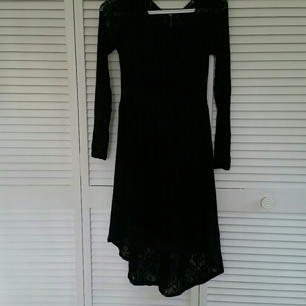 Lace dress forever  21 high low with zipper back