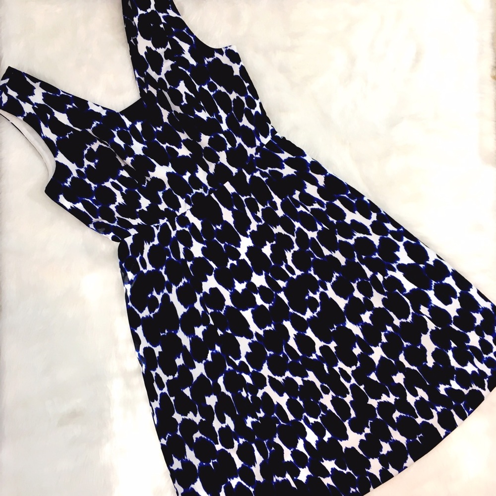 Kate Spade Be Daring Indigo Spot Fit & Flare Dress