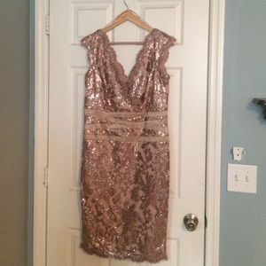 Elegant sequence dress worn 1 x daughters wedding