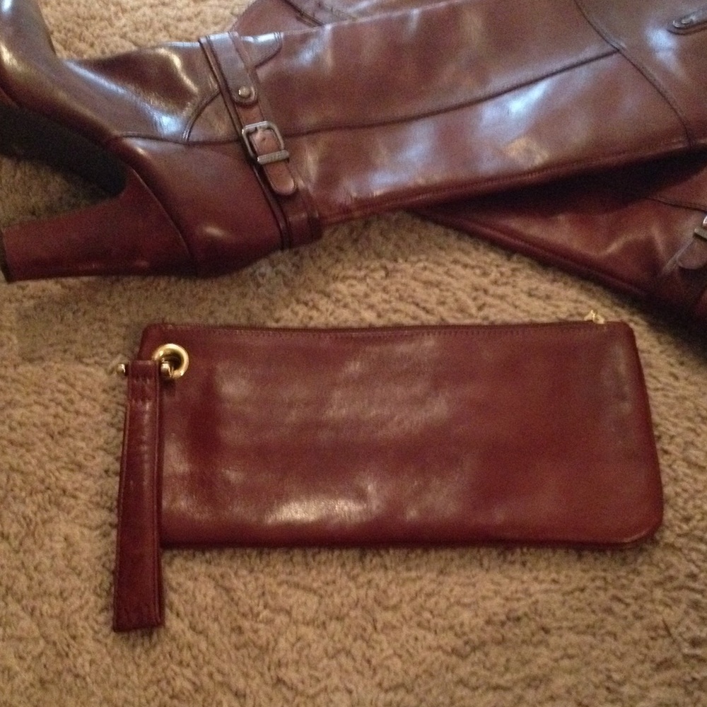 Hobo international leather wristlet!